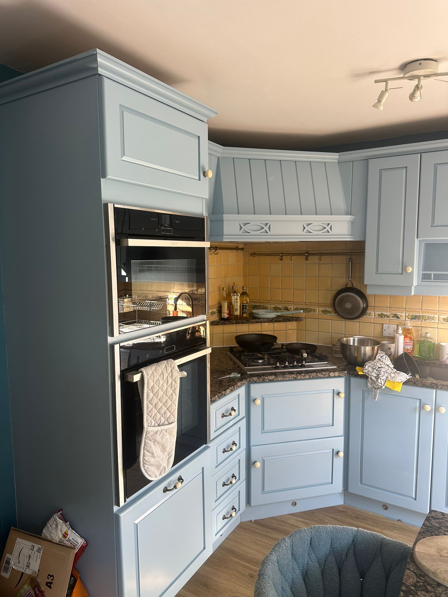Light blue kitchen